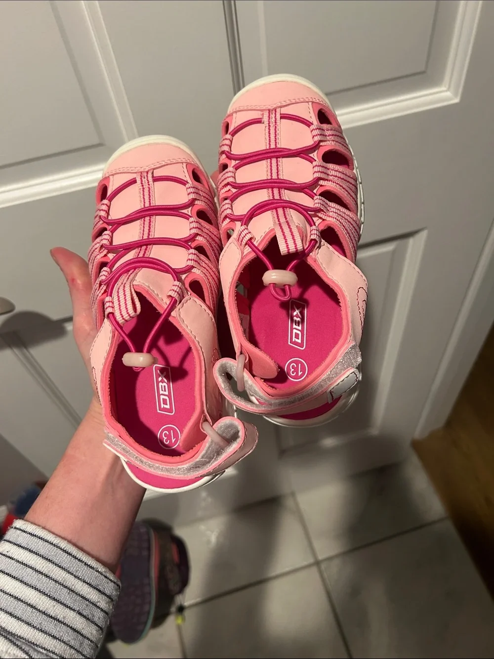 Kids Pink Active Sandals